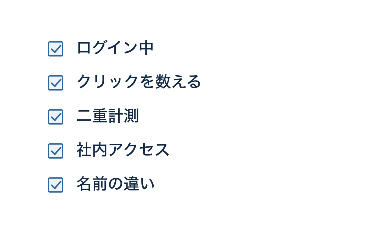 設定でつまずきやすい5つのポイントを並べたチェックリストのイメージ